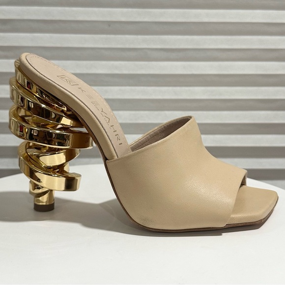 🌹KEEYAHRI🌸 Sarah Nappa Leather Sandals Size: 36 - Picture 2 of 16